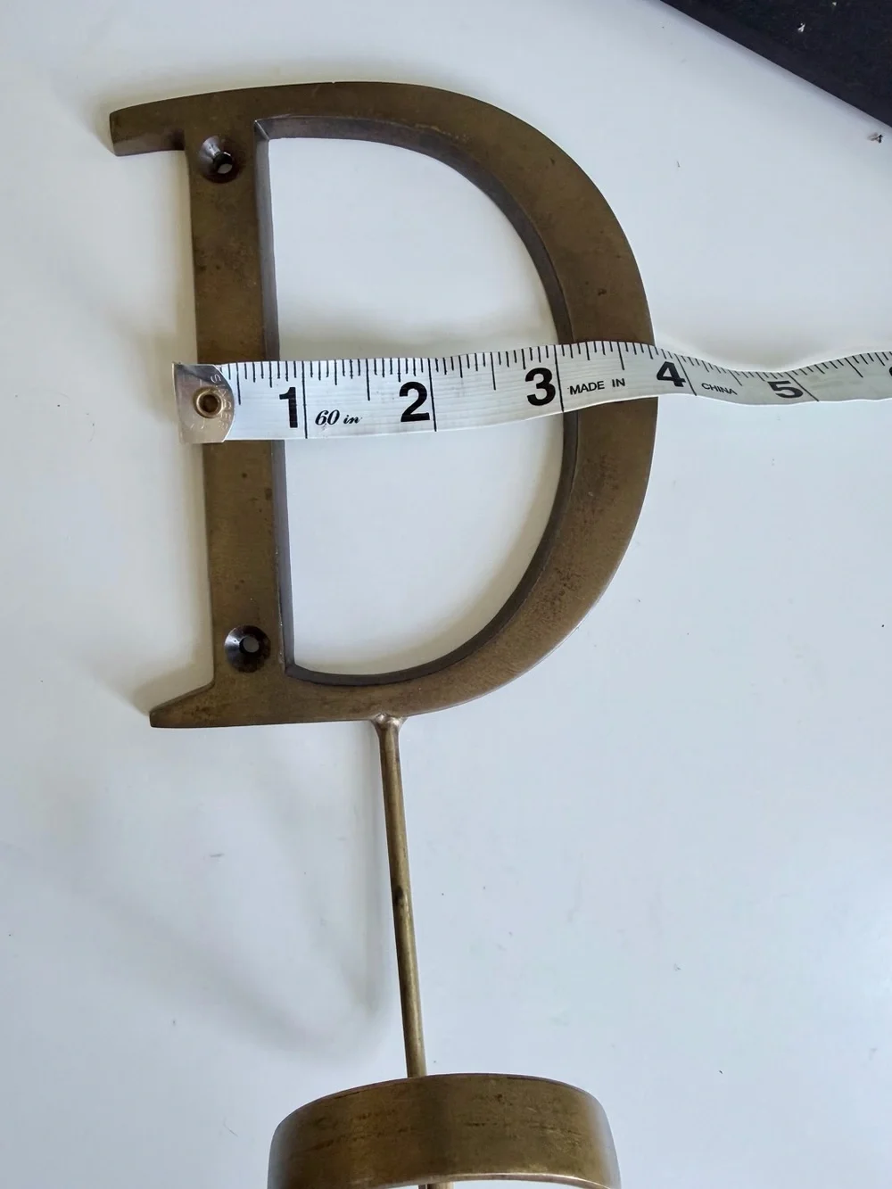 Anthropologie brass letter